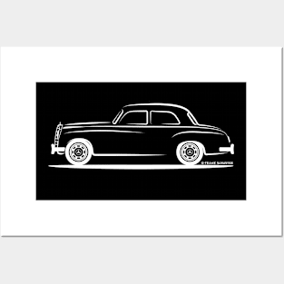 Mercedes Benz Ponton W120 Sedan Posters and Art